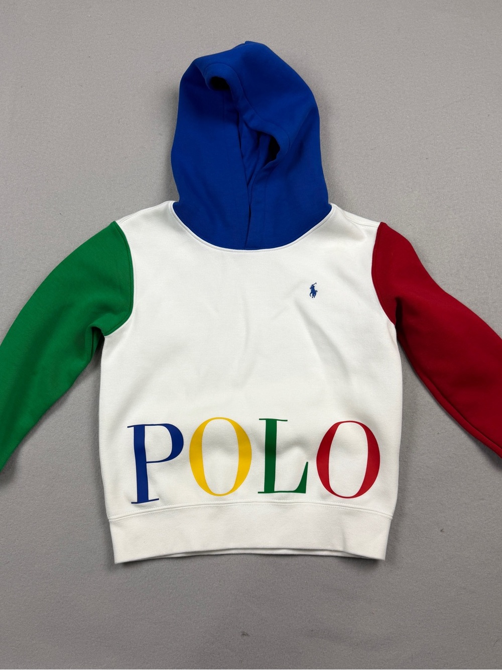 Polo by Ralph Lauren Kids' Colorblock Hooded Sweatshirt Sz 6
